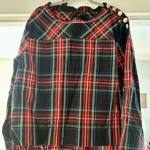 J. Crew Red and Blue Plaid Shirt